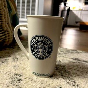 2006 Starbucks Coffee Green & White 16 oz. Mermaid Mug Cup Box Check on Side